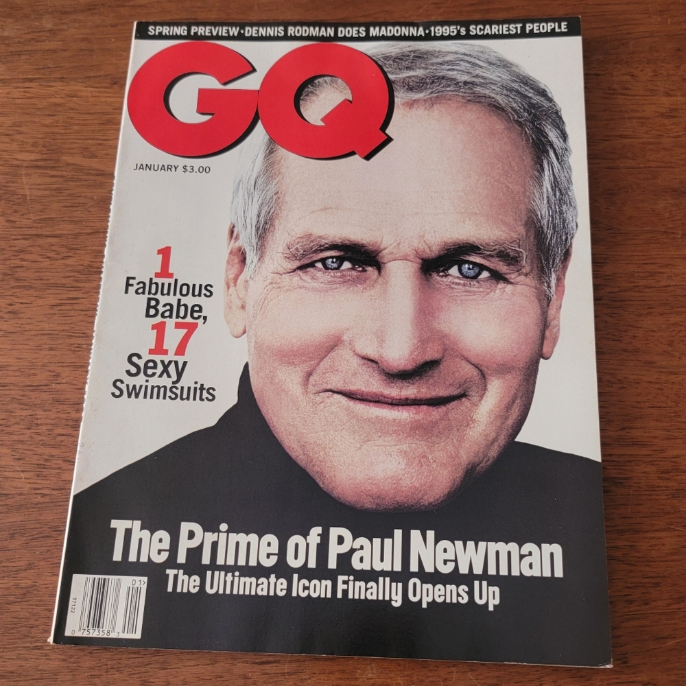 GQ January 1995 - Paul Newman on cover